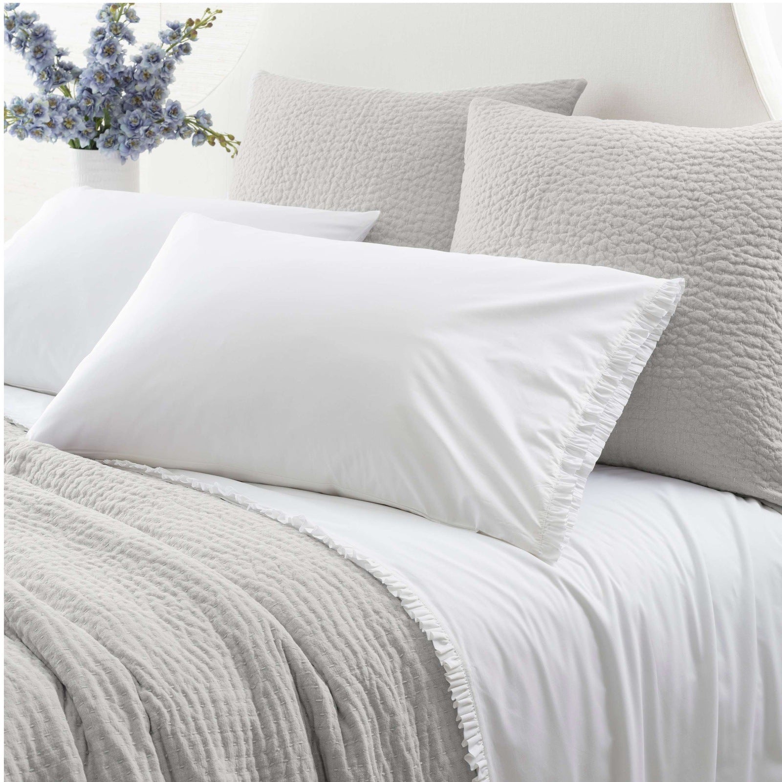 Pine Cone Hill Classic Ruffle White Sheet Set