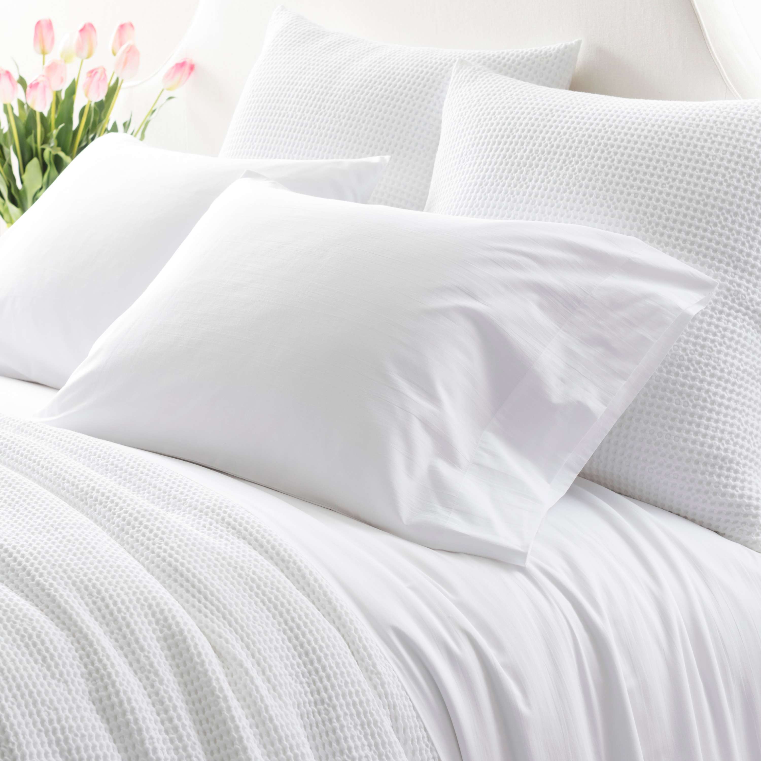 Pine Cone Hill Essential Percale White Pillowcase Set