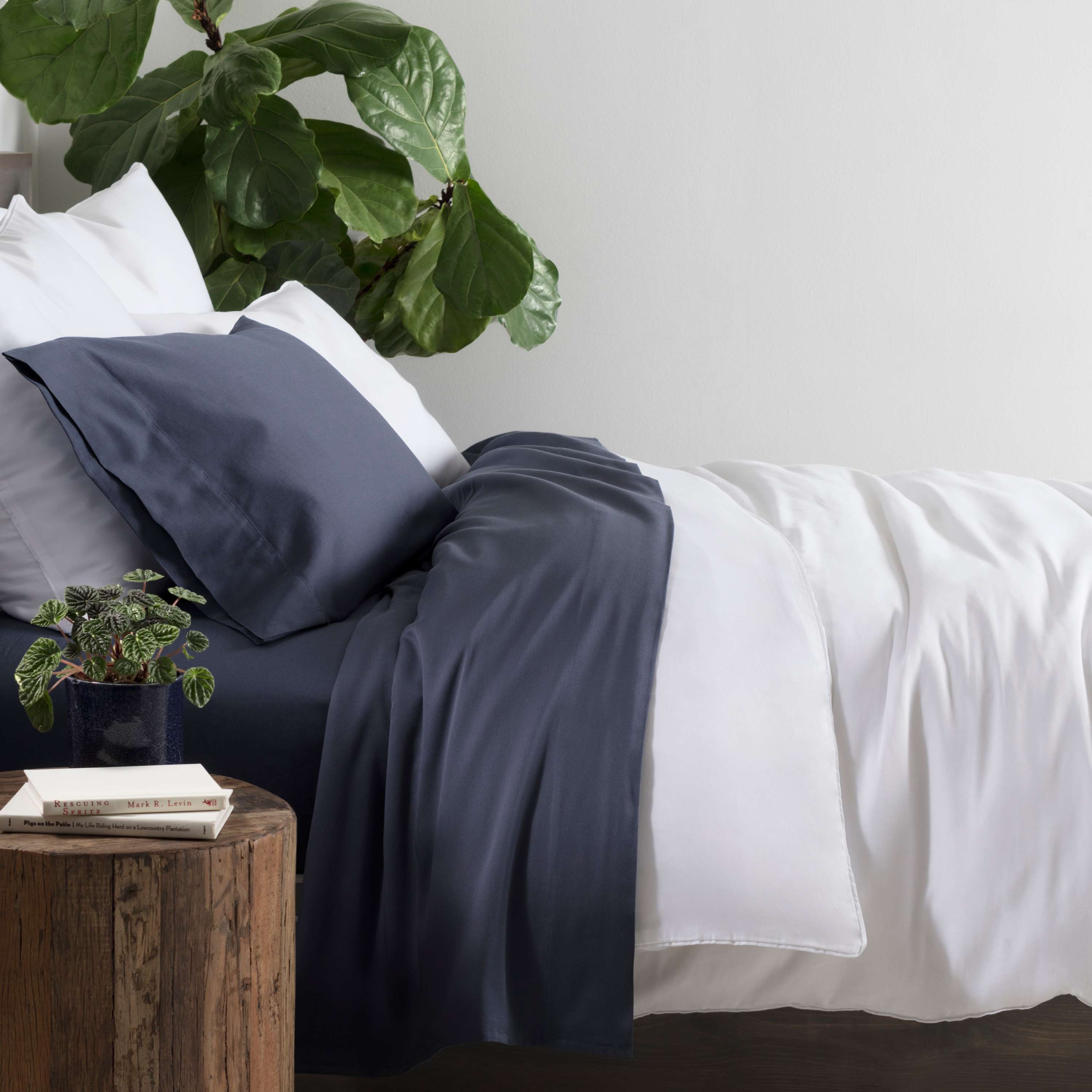 Pine Cone Hill Essential Sateen White Duvet Cover