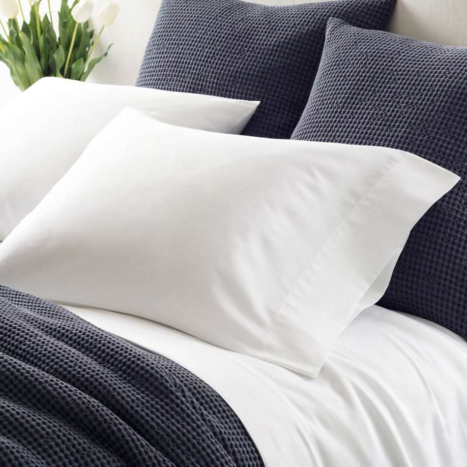Pine Cone Hill Essential Sateen White Pillowcase Set