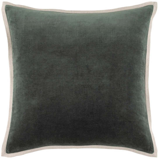 Pine Cone Hill Gehry Velvet/Linen Everglade Decorative Pillow