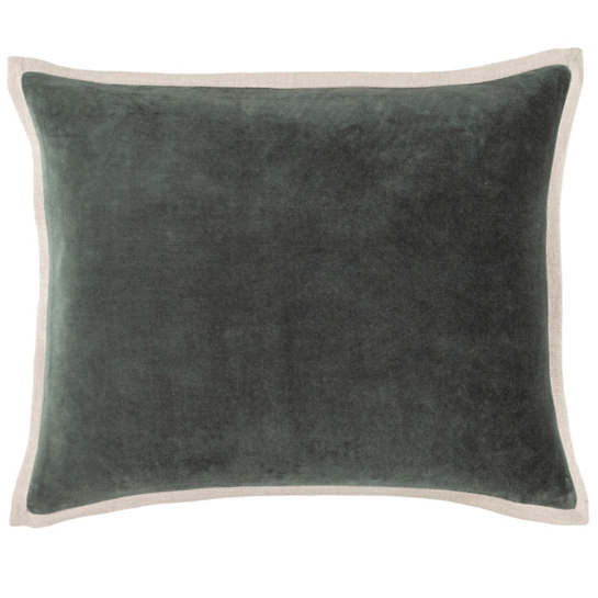 Pine Cone Hill Gehry Velvet/Linen Everglade Decorative Pillow