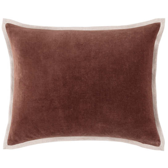 Pine Cone Hill Gehry Velvet/Linen Russet Decorative Pillow