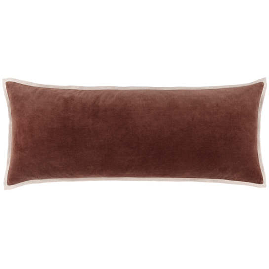 Pine Cone Hill Gehry Velvet/Linen Russet Decorative Pillow