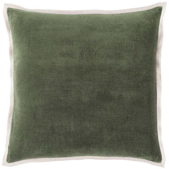 Pine Cone Hill Gehry Velvet/Linen Sage Decorative Pillow