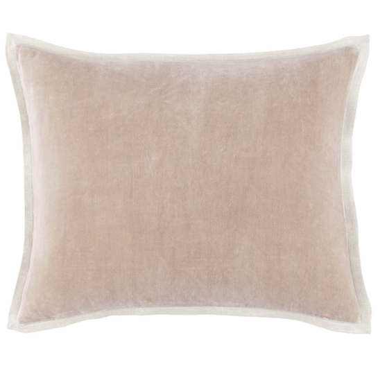 Pine Cone Hill Gehry Velvet/Linen Stone Decorative Pillow