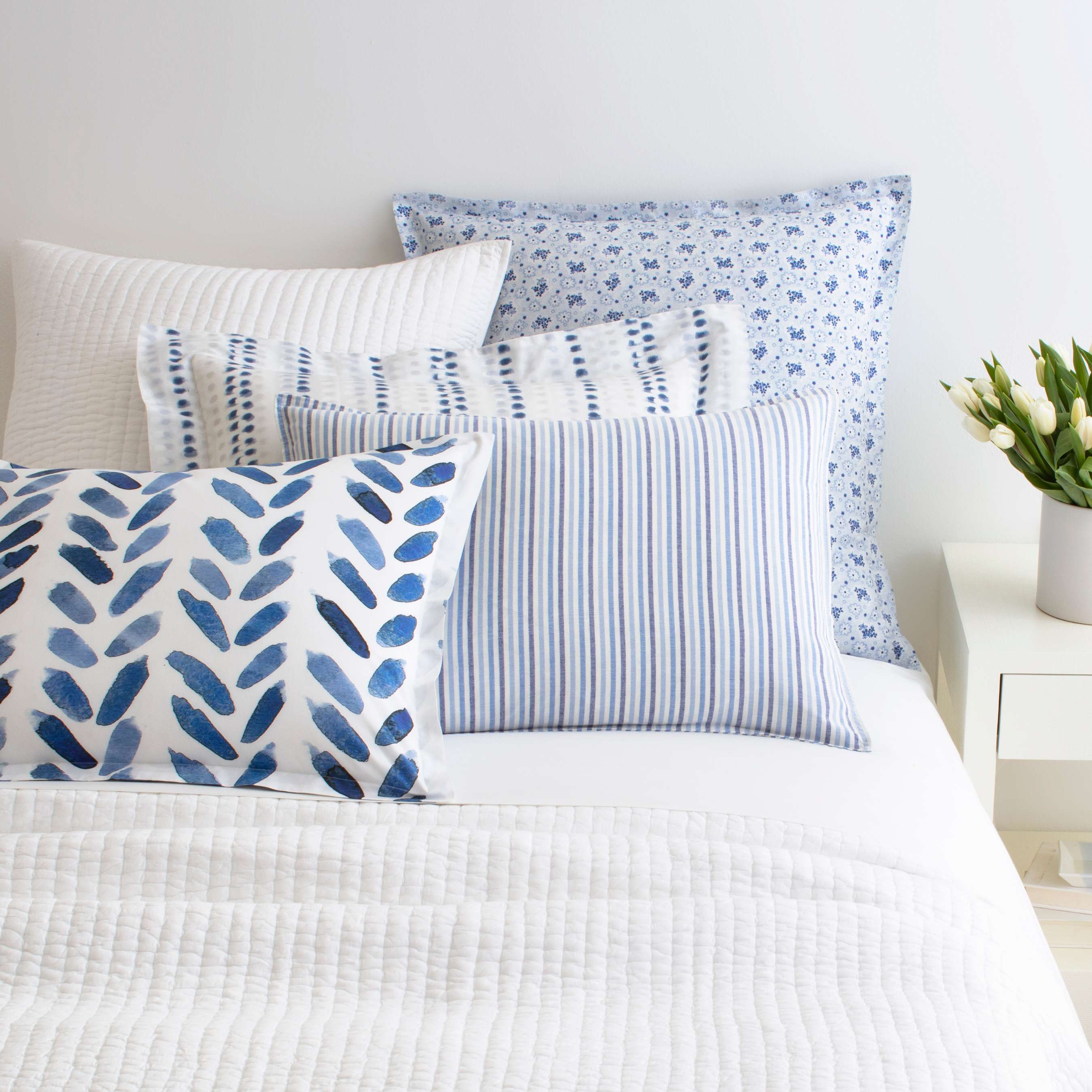 Pine Cone Hill Lana Voile White Quilt