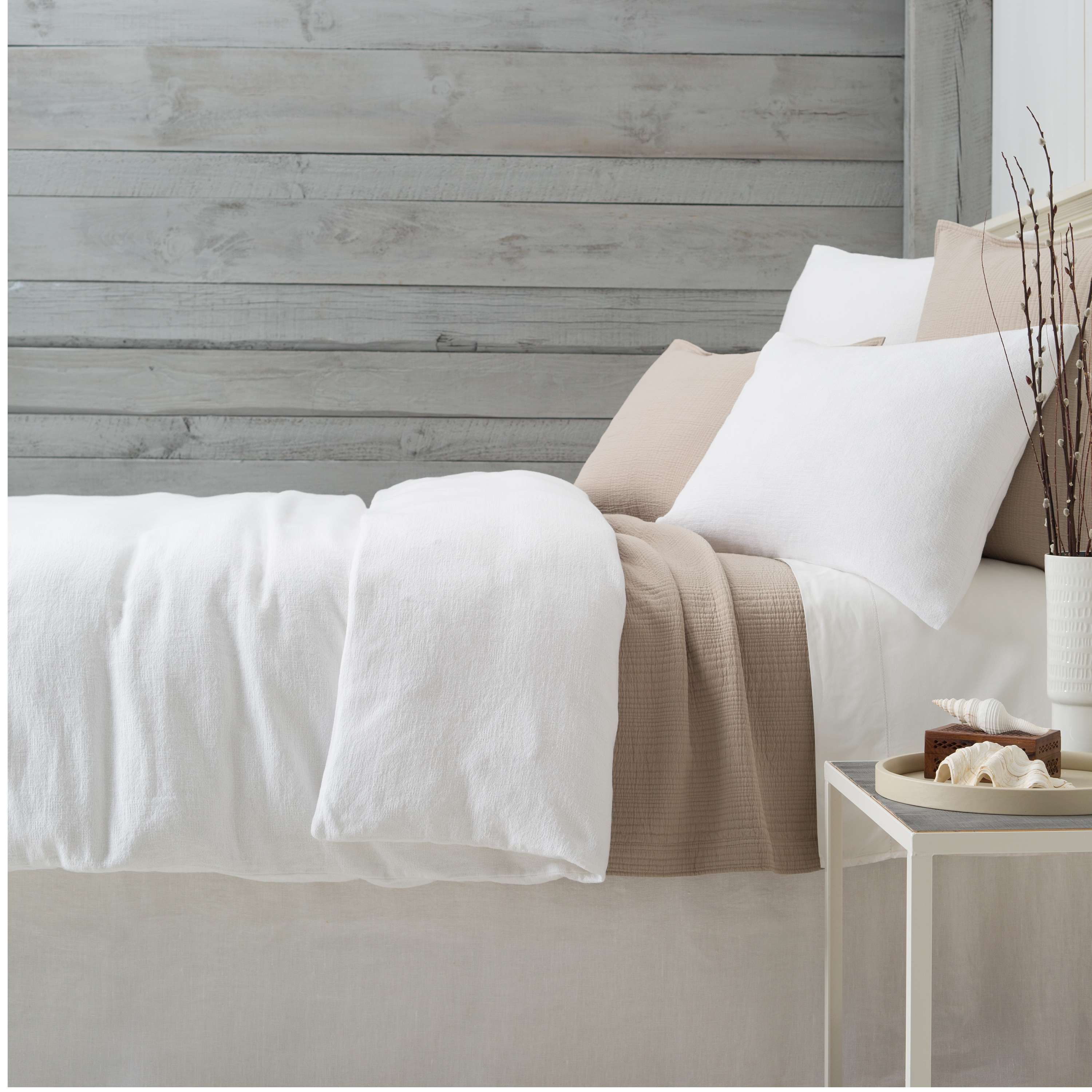 Pine Cone Hill Montauk White Duvet Cover