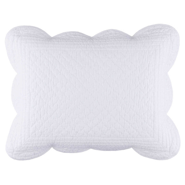 Pine Cone Hill Power Shake Scallop White Sham