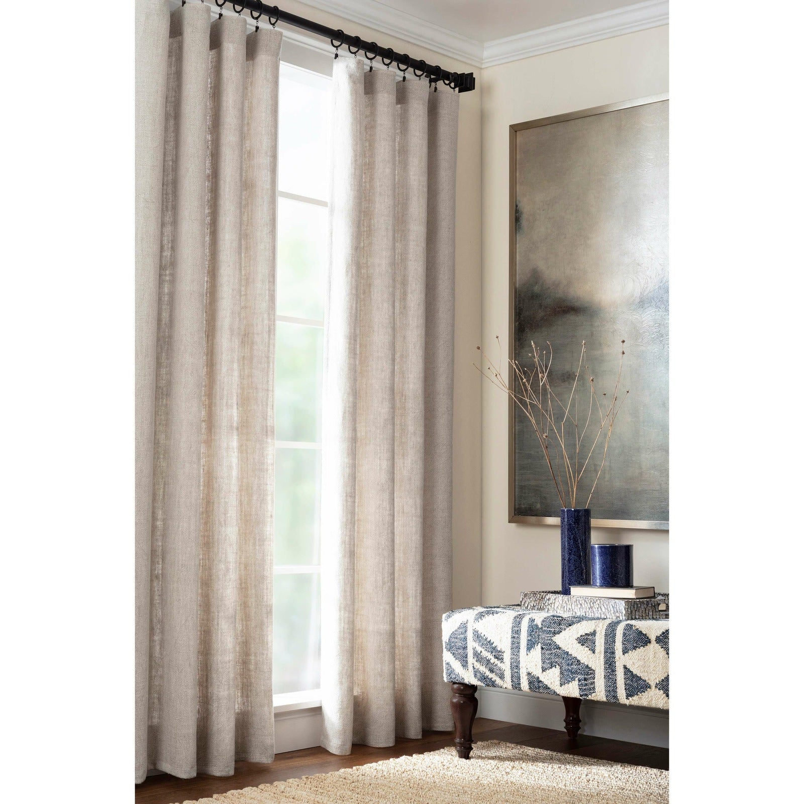 Pine Cone Hill Stone Washed Linen Natural Curtain Panel