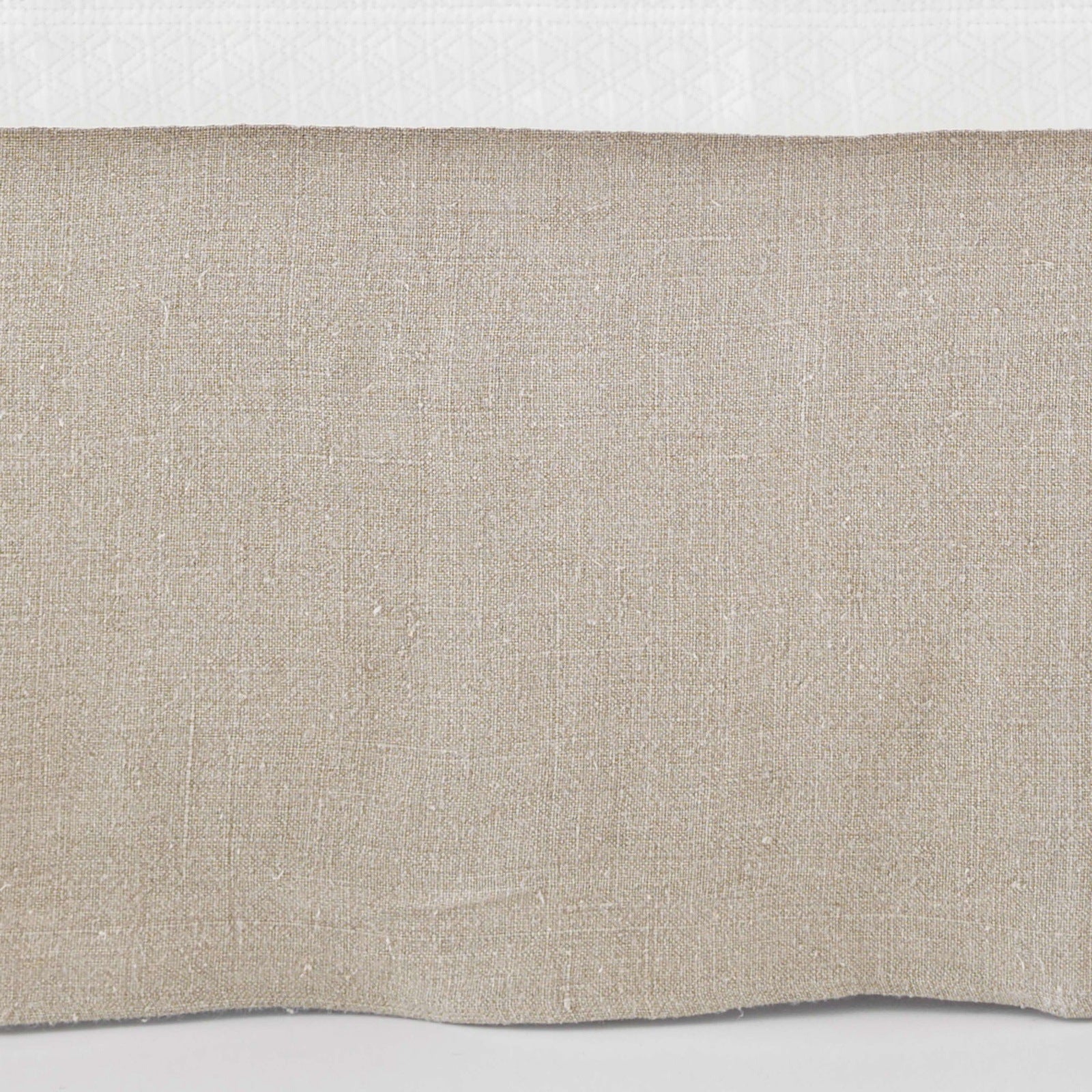 Pine Cone Hill Stone Washed Linen Natural Tailored Paneled Bed Skirt