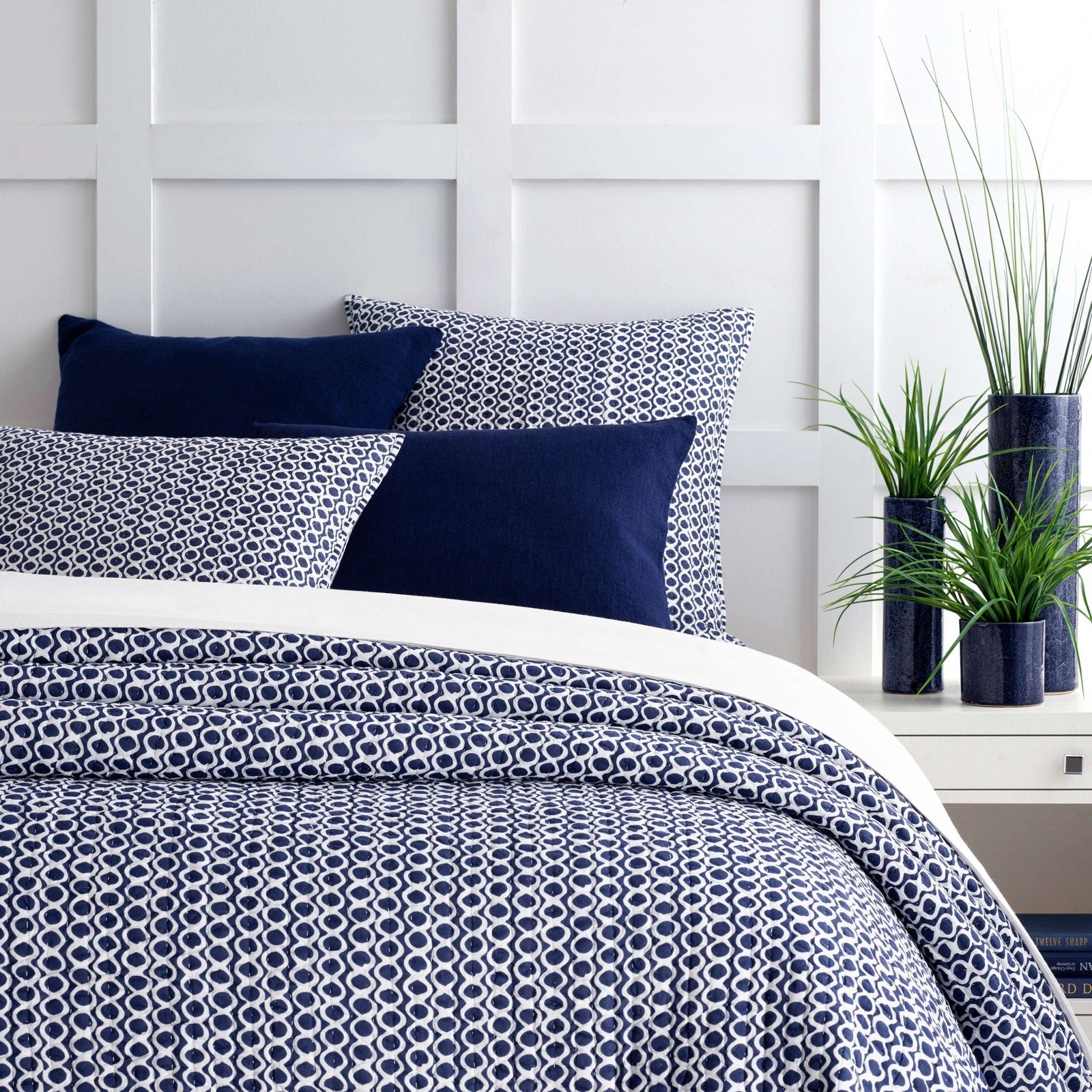 Pine Cone Hill Tyler Indigo Quilted Sham