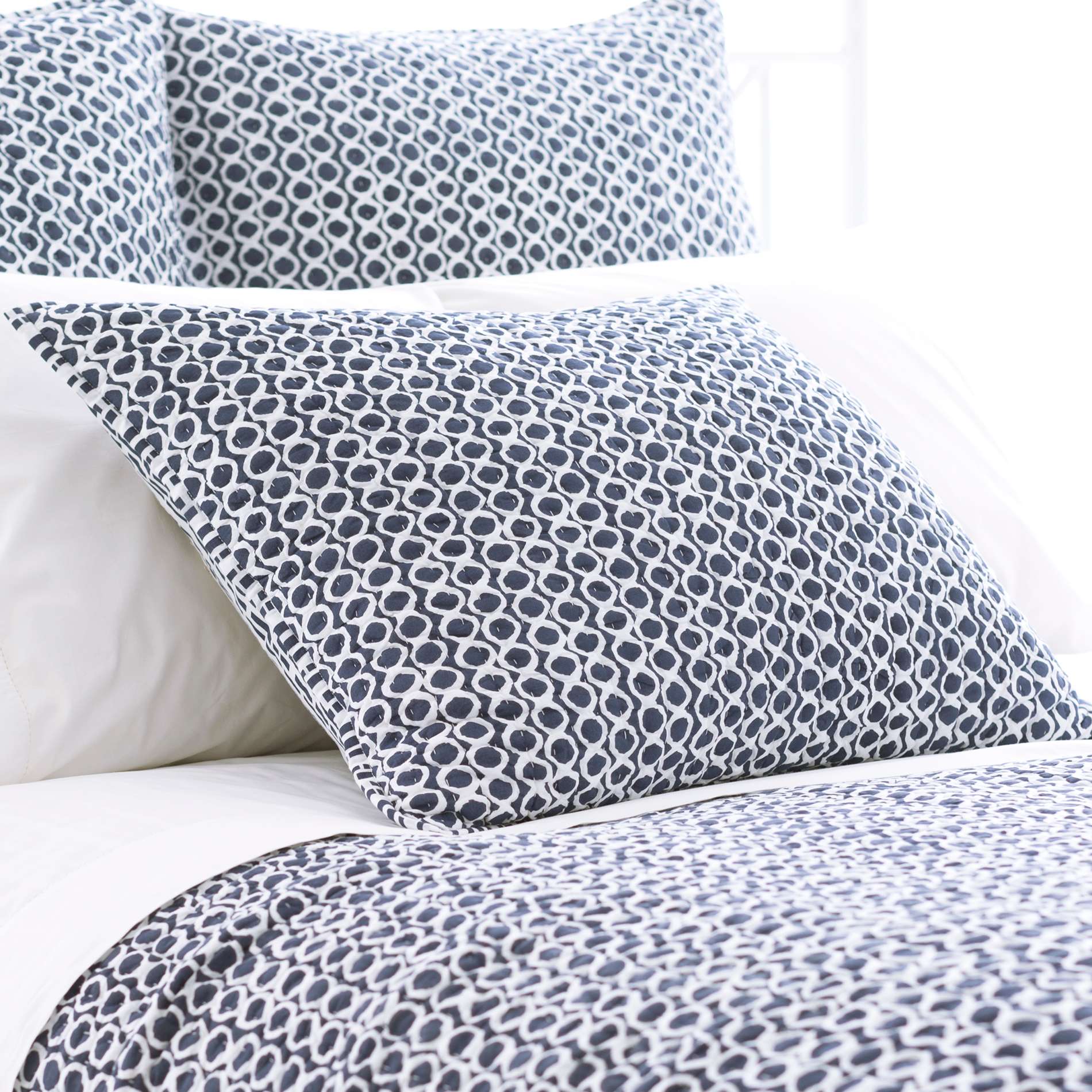 Pine Cone Hill Tyler Indigo Quilted Sham