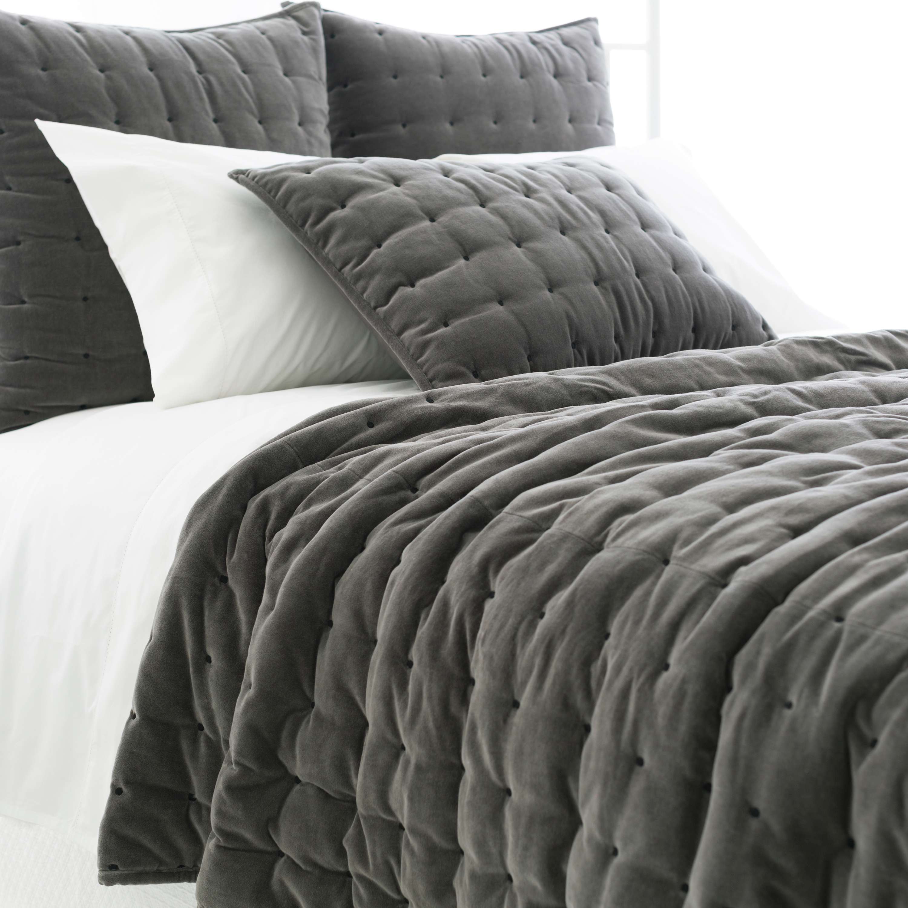 Pine Cone Hill Vienna Velvet Shale Quilt