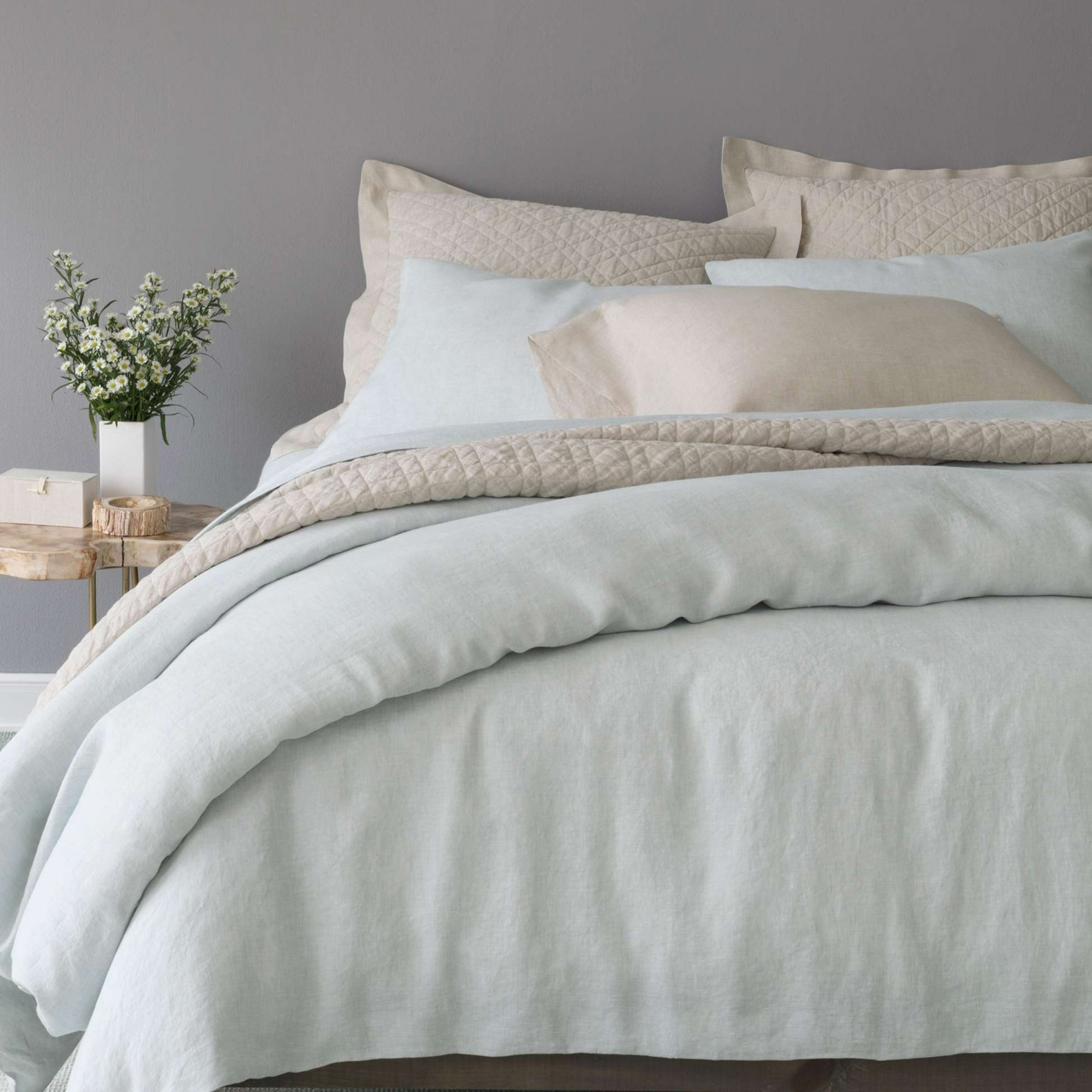 Pine Cone Hill Washed Linen Natural Quilt