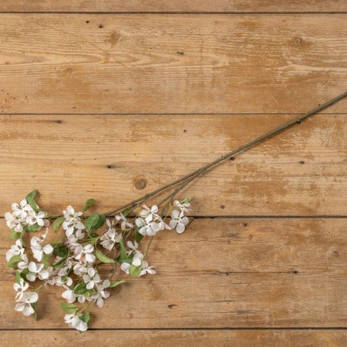 Pink & White Pear Blossom Stem