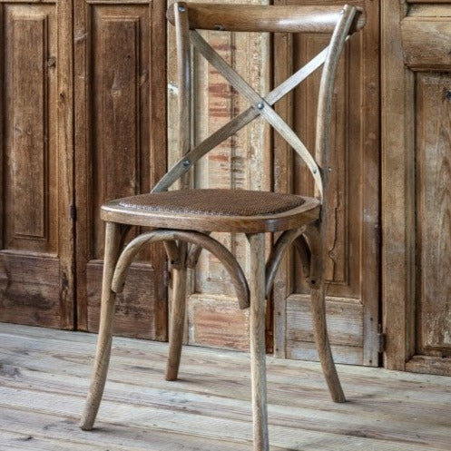 Porchview Cross Back Wood Chair
