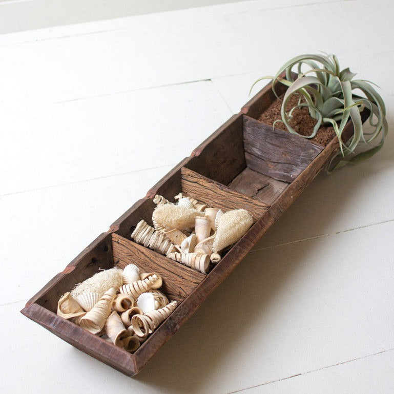 Recycled Wood Sectioned Tray