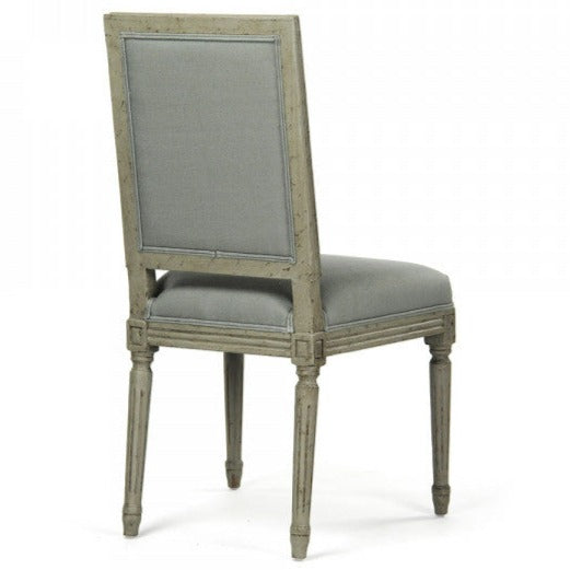 Sage Linen Louis Side Chair