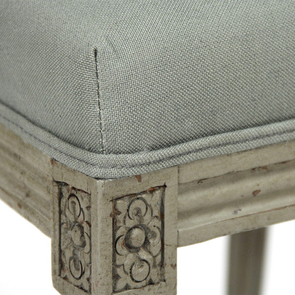 Sage Linen Louis Side Chair