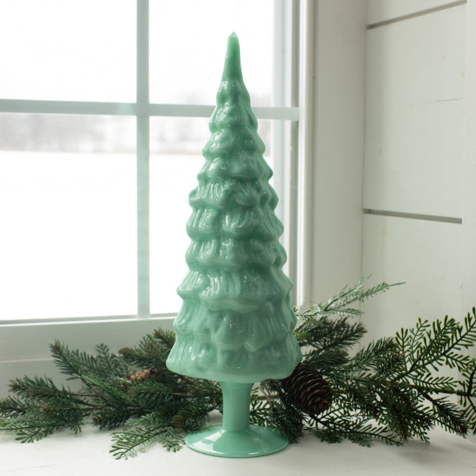 Seafoam Glass Christmas Tree