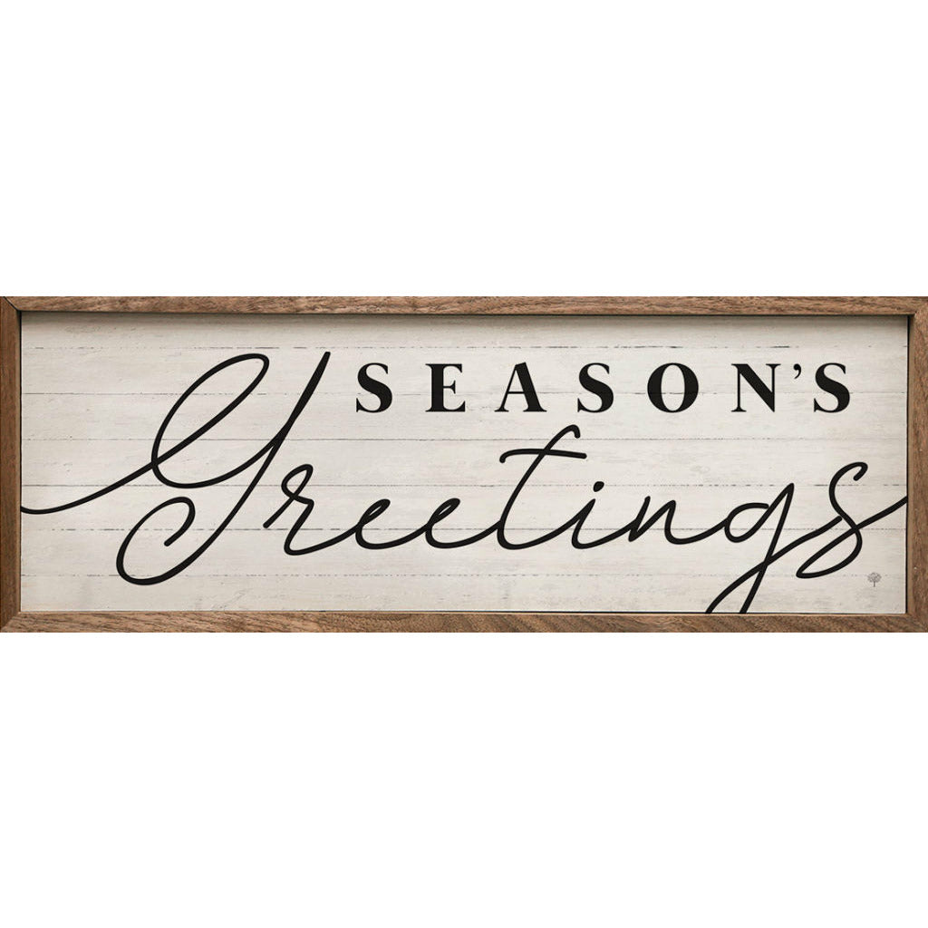 Season’s Greetings Wood Framed Print