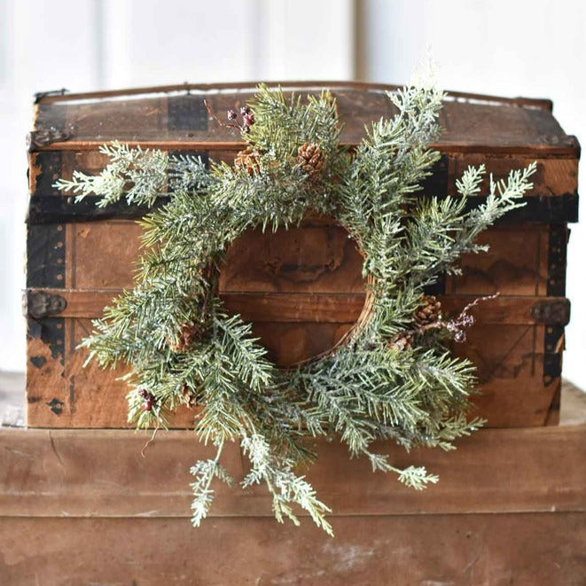 Snowcapped Pine Candle Ring