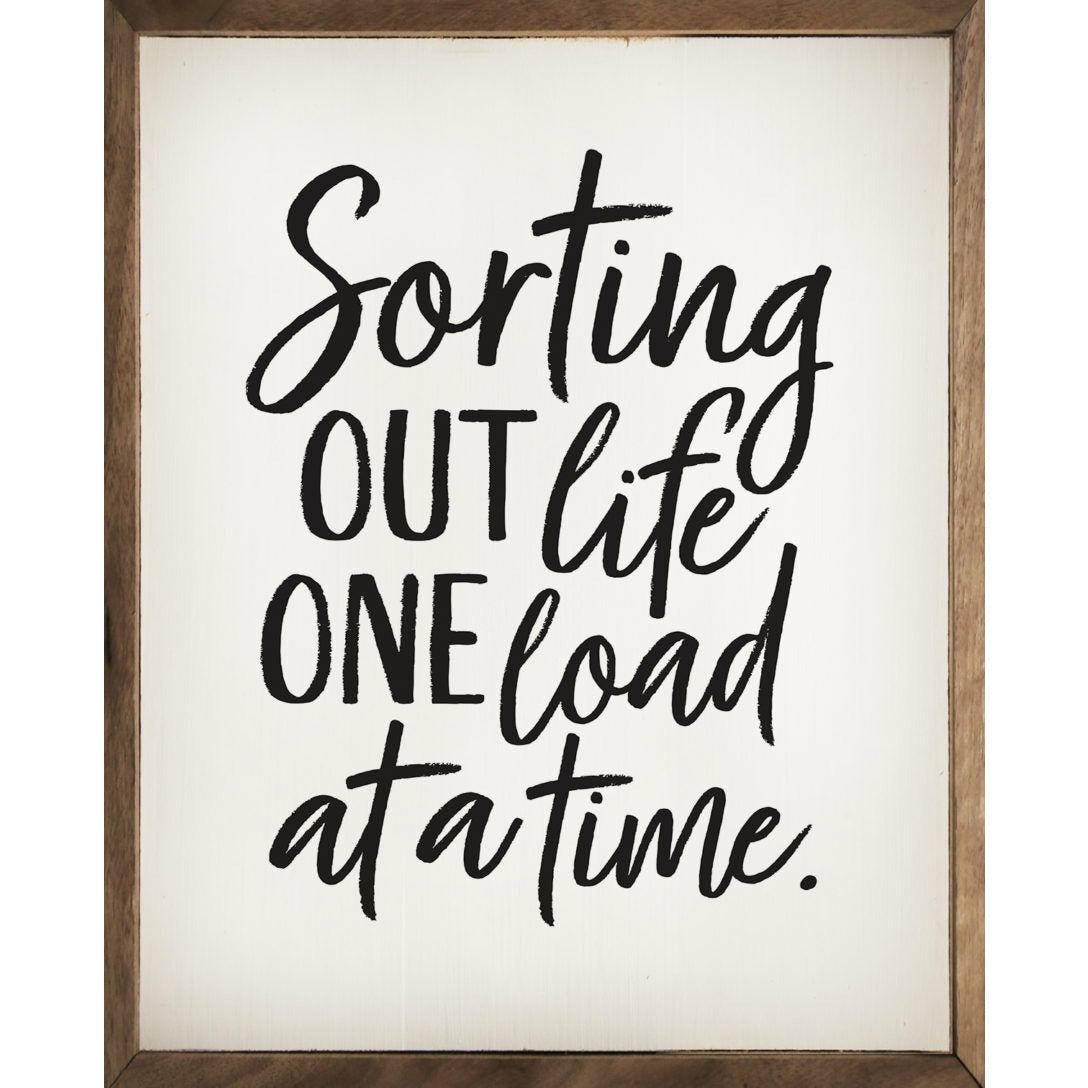 Sorting Out Life Wood Framed Print