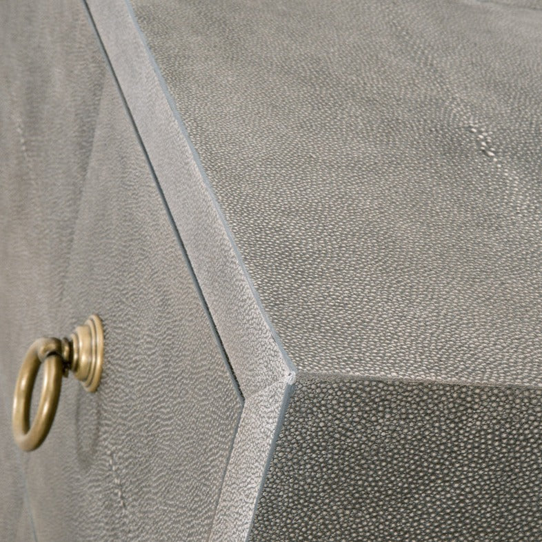 Strand Gray Shagreen 6-Draw Double Dresser