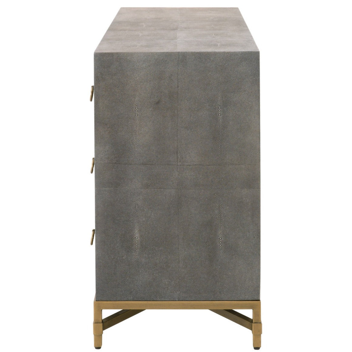 Strand Gray Shagreen 6-Draw Double Dresser