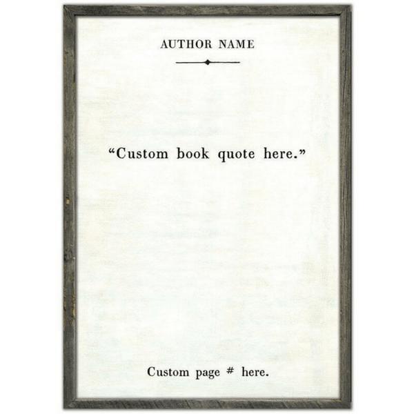 Sugarboo Designs Custom Book Quote Art Print