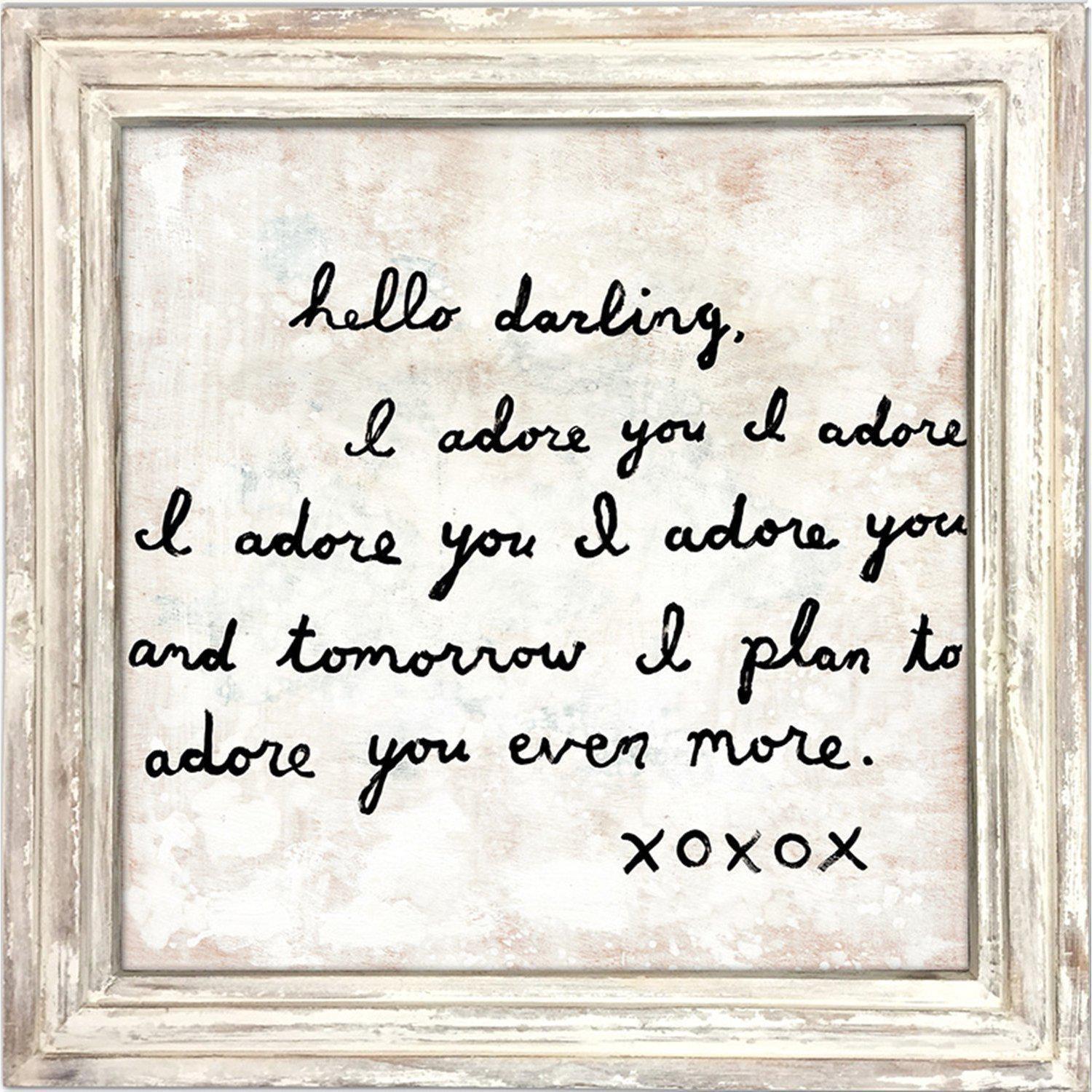 Sugarboo Designs Letter #2 I Adore You Art Print