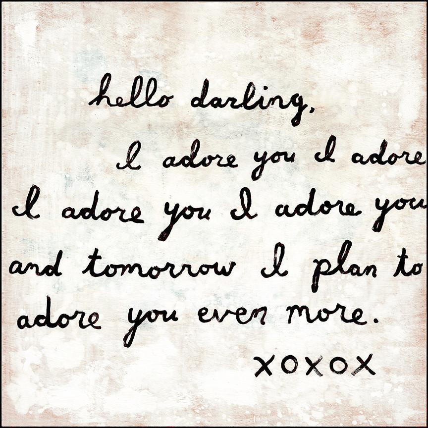 Sugarboo Designs Letter #2 I Adore You Art Print