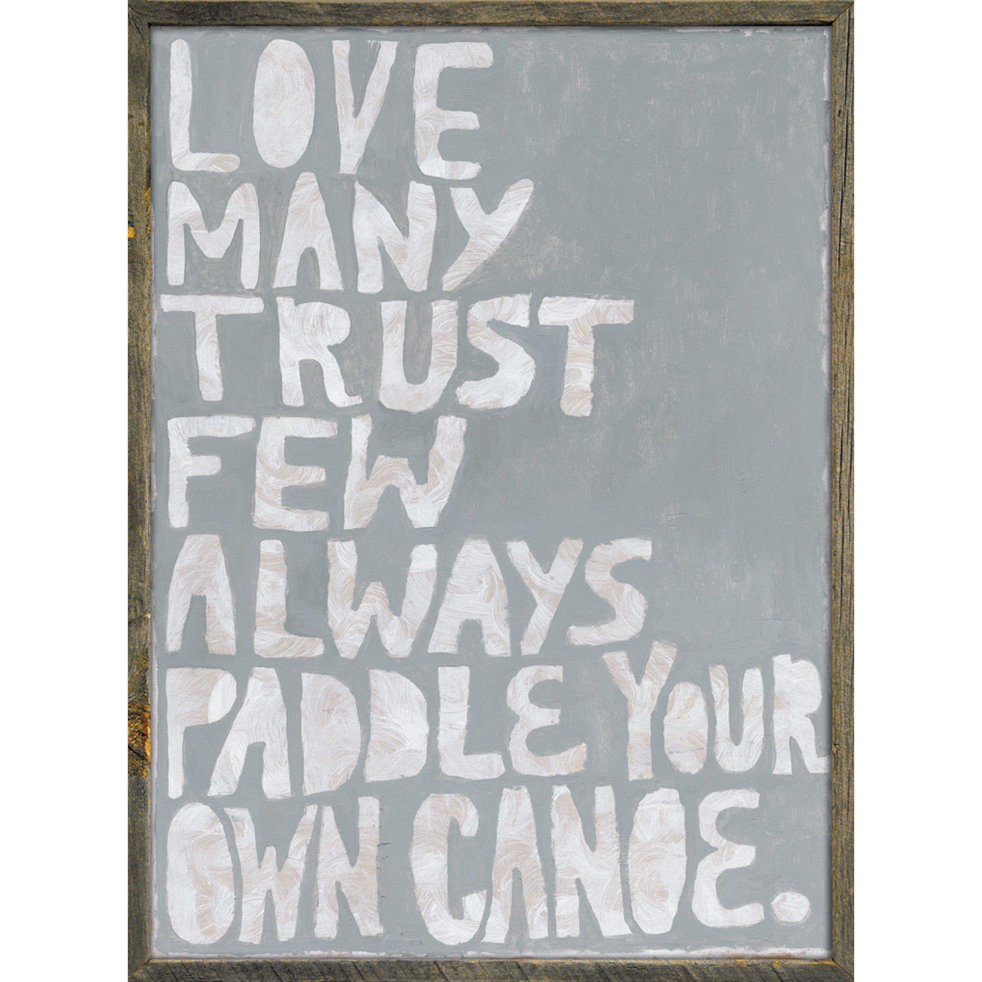 Sugarboo Designs Paddle Your Own Canoe Art Print