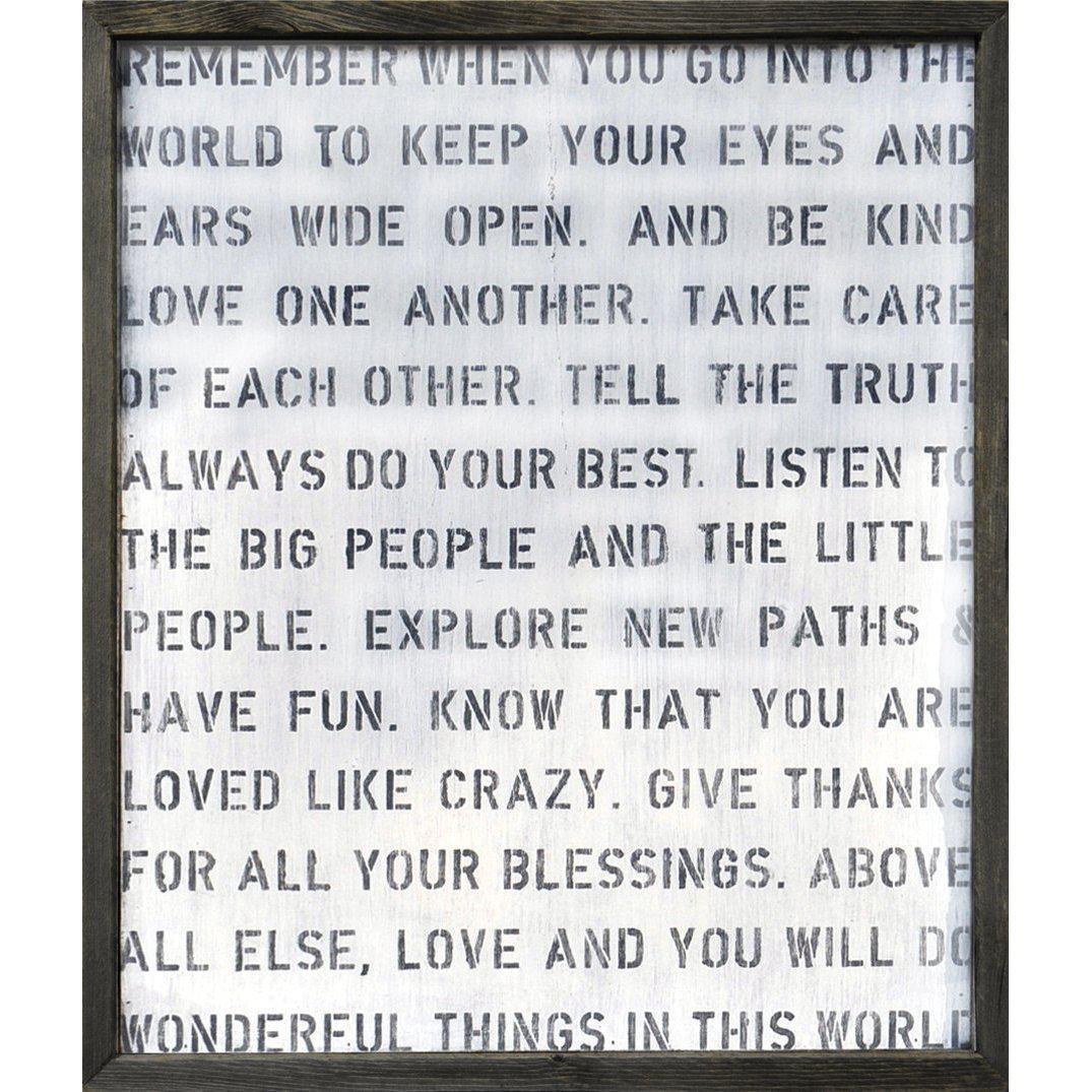 Sugarboo Designs Remember When You Go Art Print