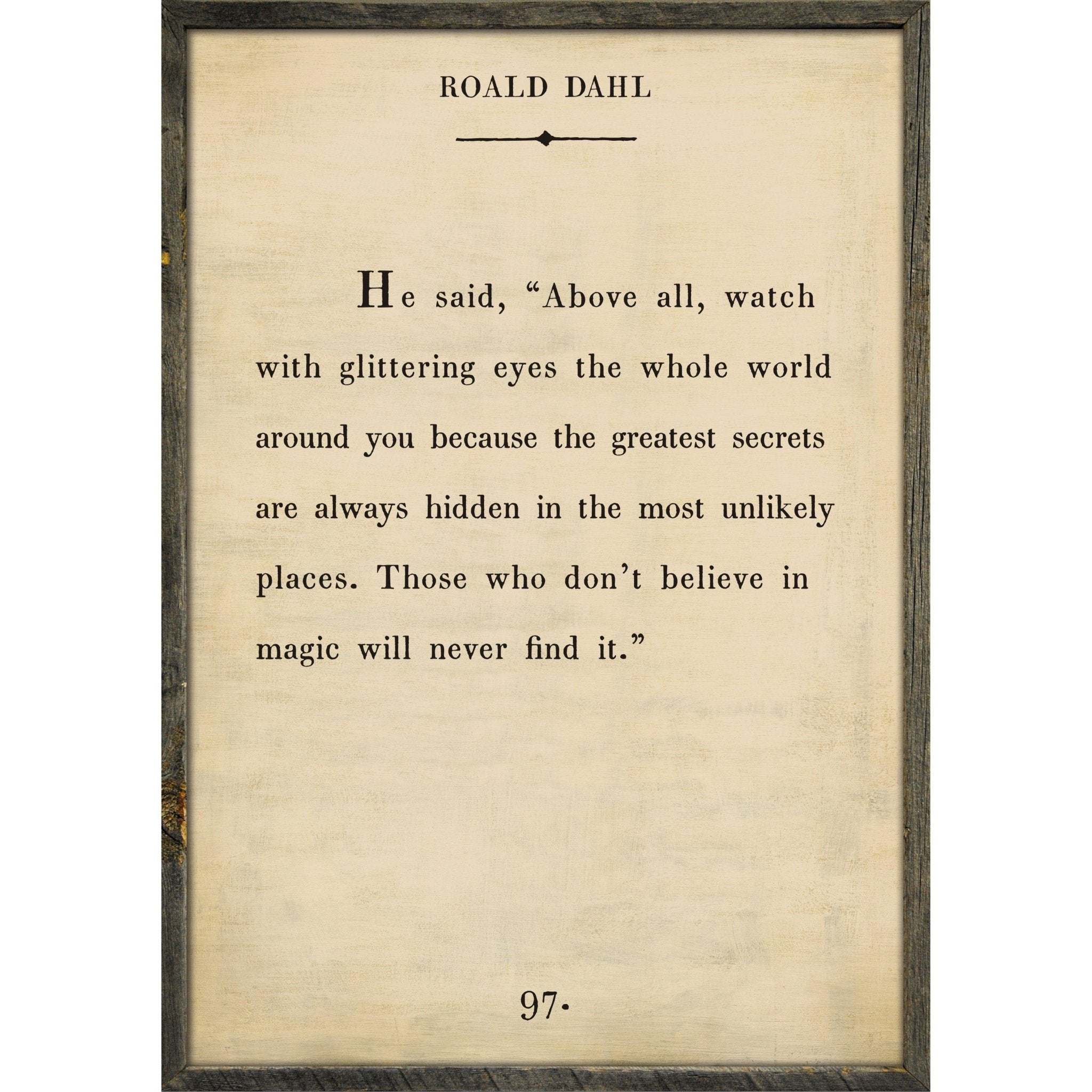 Sugarboo Designs Roald Dahl Art Print