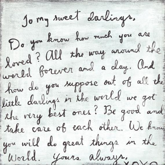 Sugarboo Designs To My Sweet Darlings Art Print