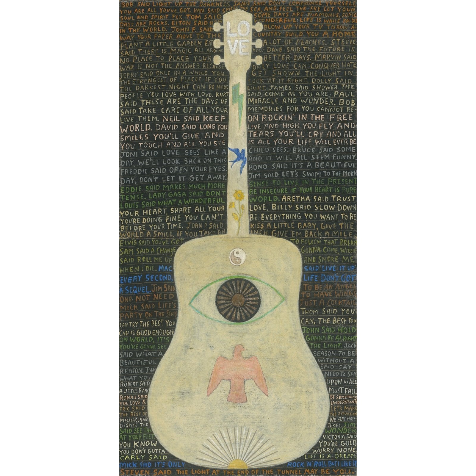 Sugarboo Designs Vertical Guitar Legends #2 Art Print