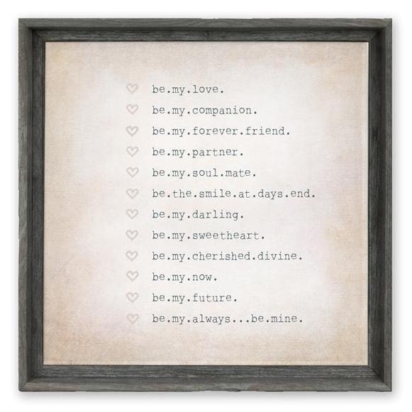 Sweet Gumball Be My Always Framed Art