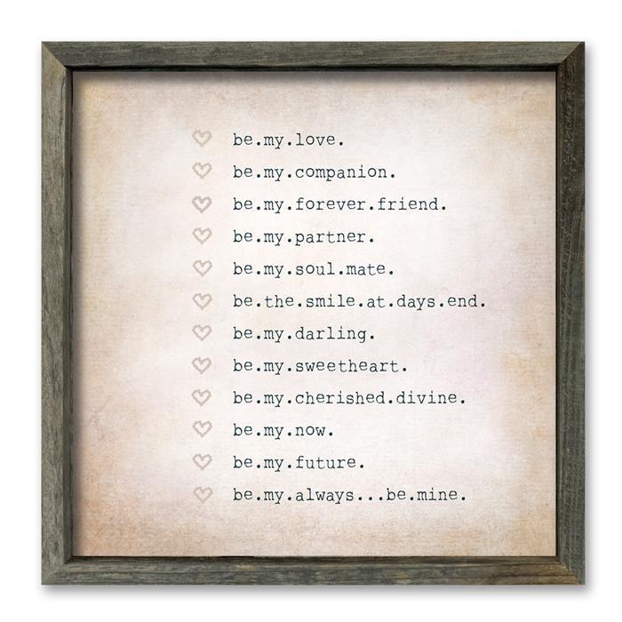 Sweet Gumball Be My Always Framed Art