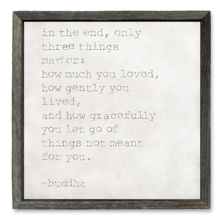 Sweet Gumball Buddha In The End Framed Art