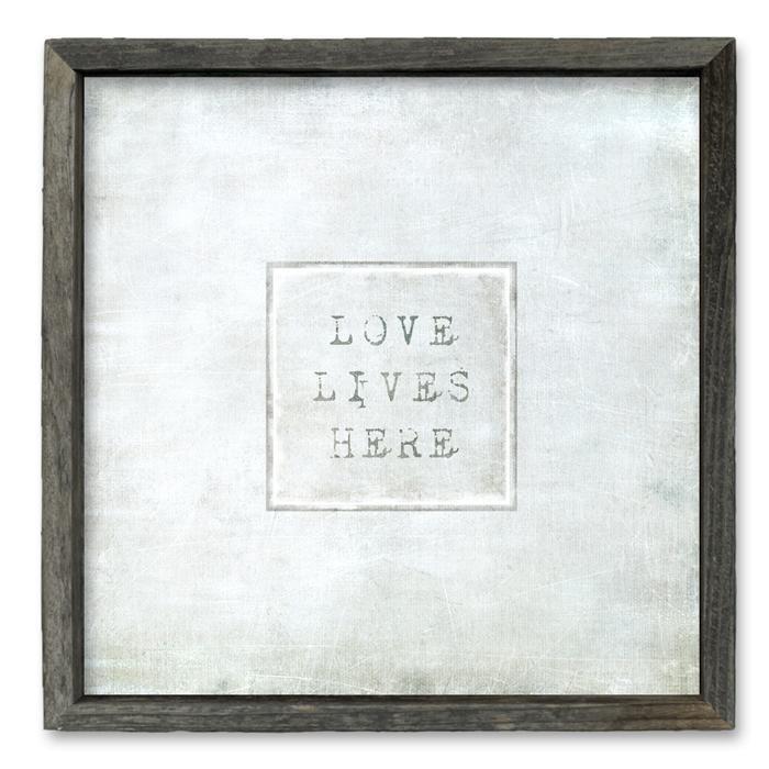 Sweet Gumball Love Lives Here Shelf Art