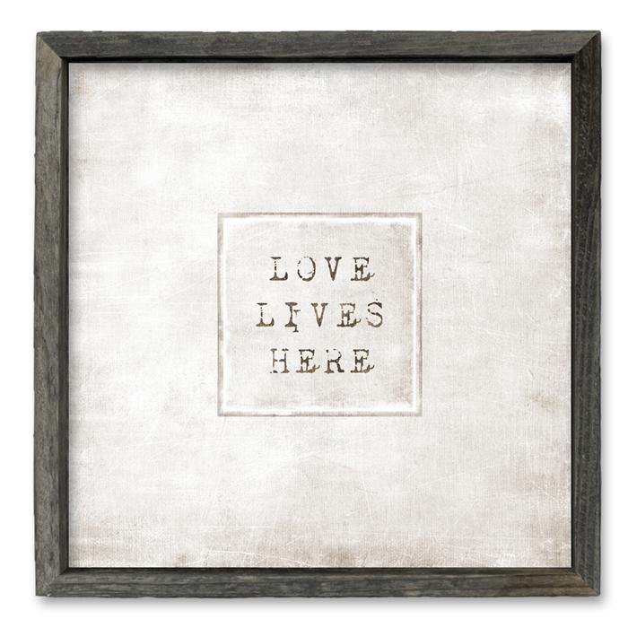 Sweet Gumball Love Lives Here Shelf Art