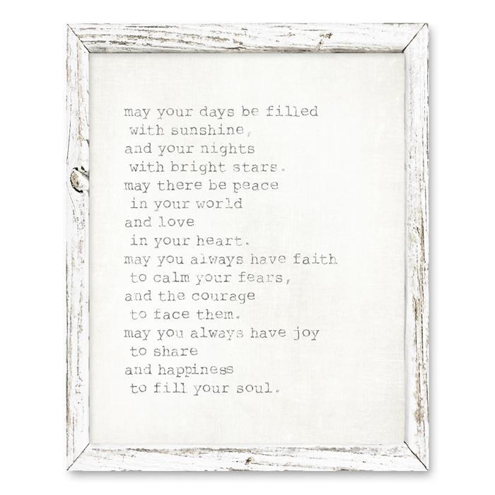 Sweet Gumball May Your Days Be Filled Framed Art