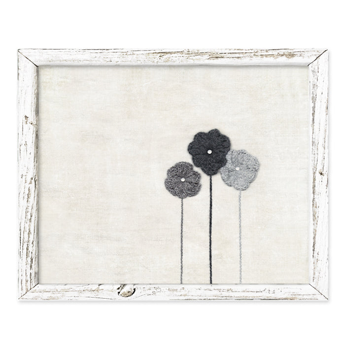 Sweet Gumball Three Flowers Framed Art