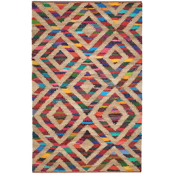 Tetra Chindi Multi Handwoven Jute Rug