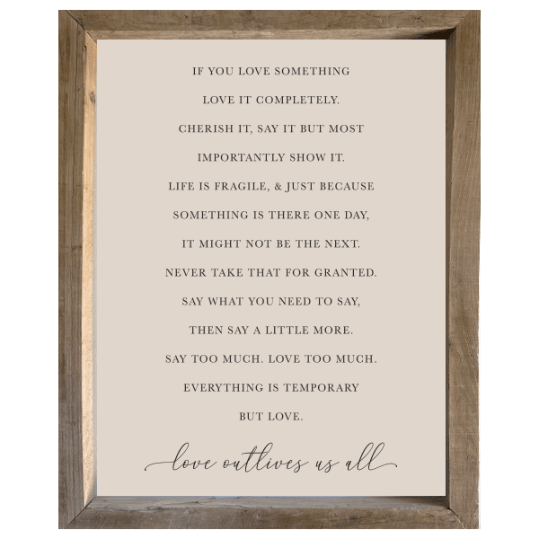 Timberwood Canvas Print 37x47