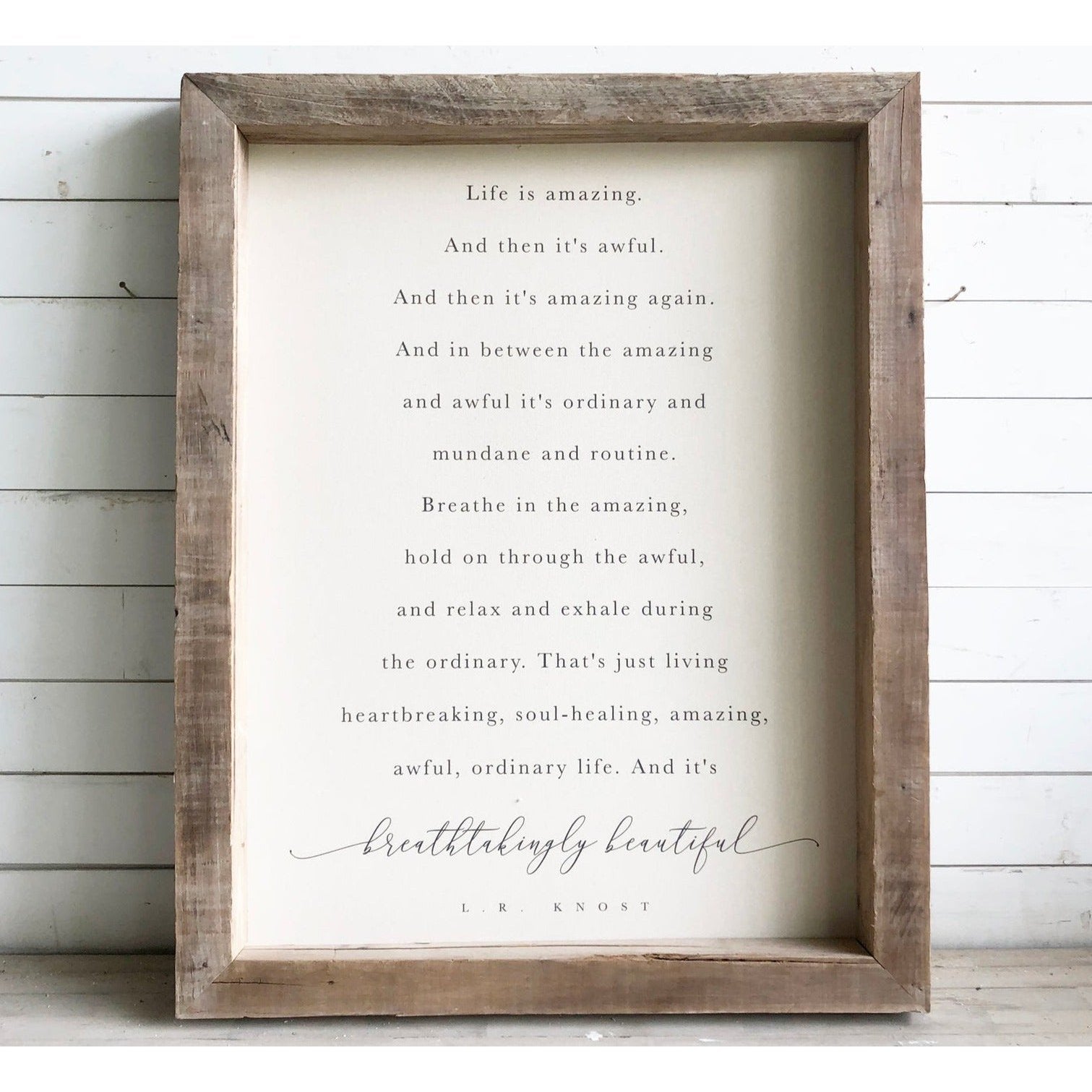 Timberwood Canvas Print 37x47