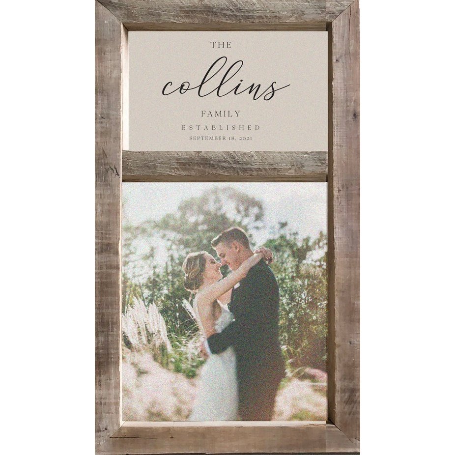 Timberwood Family Name Canvas Photo Frame
