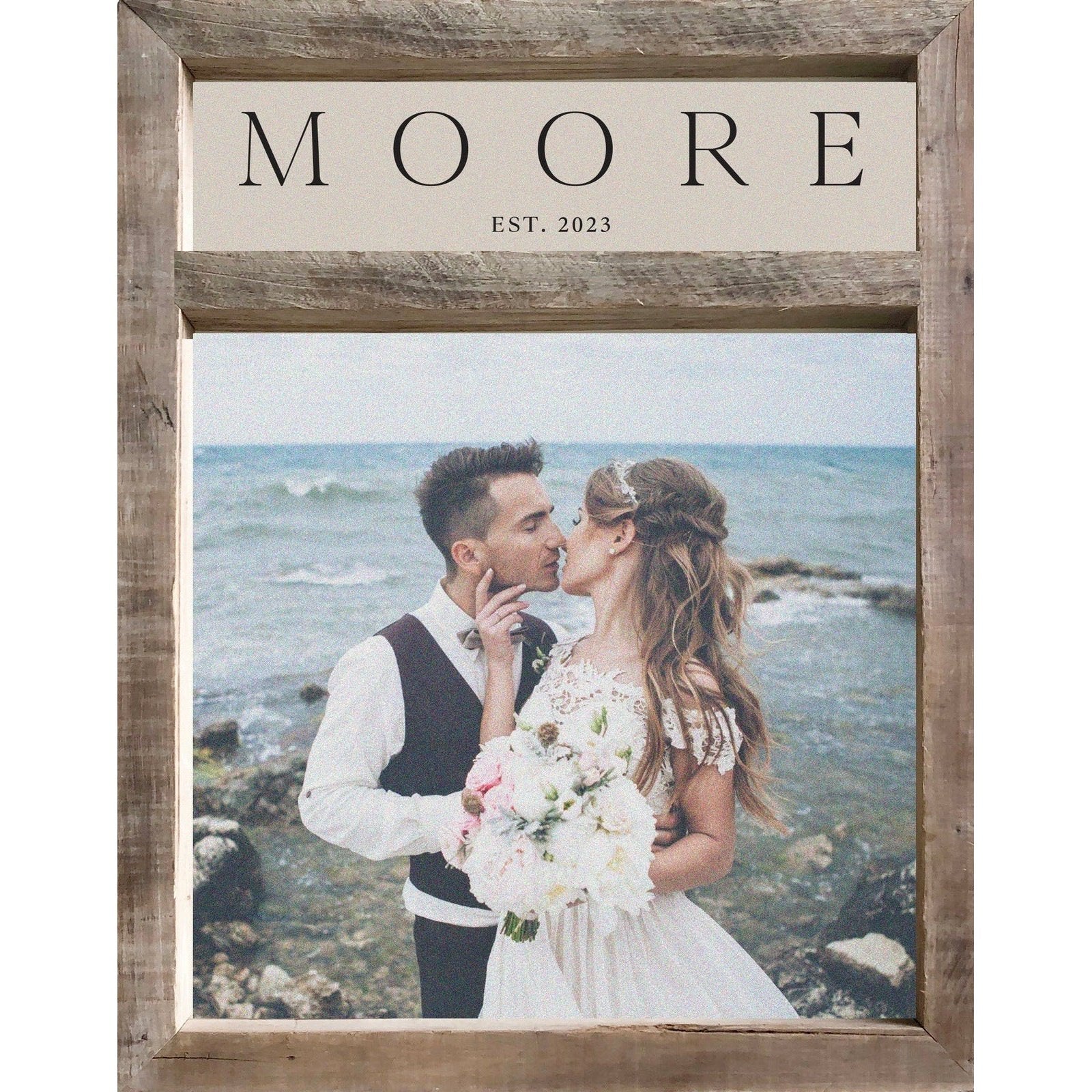 Timberwood Family Name Canvas Photo Frame